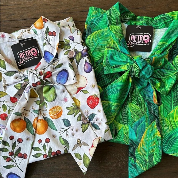 Leaves Bow Top by Retrolicious - Picture 6 of 8